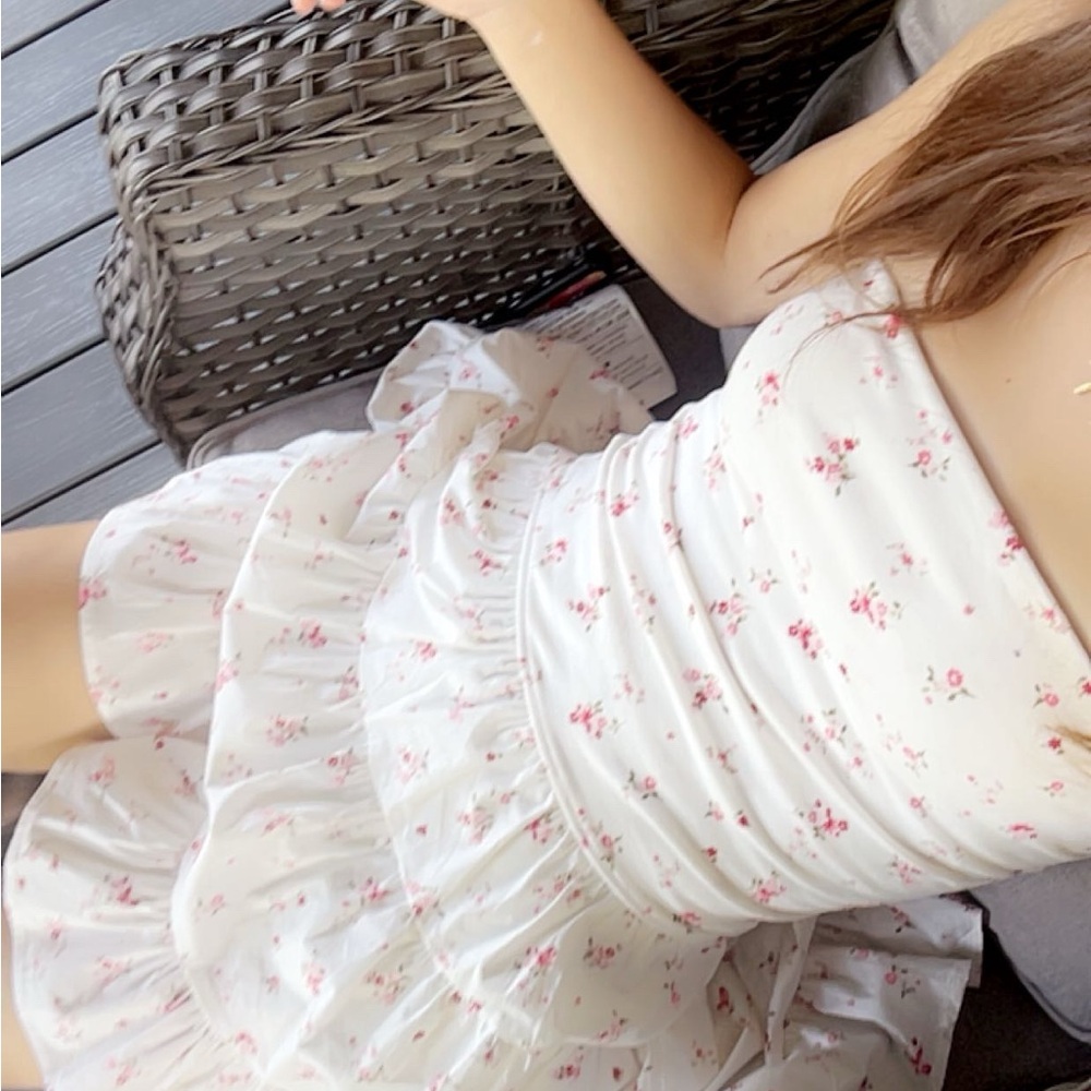 Aeropostale White Floral Mini Dress